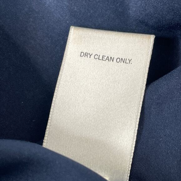 Banana Republic Navy Blue Polka Dot Pencil Skirt Size 4 Lined Career Workwear - Picture 8 of 11